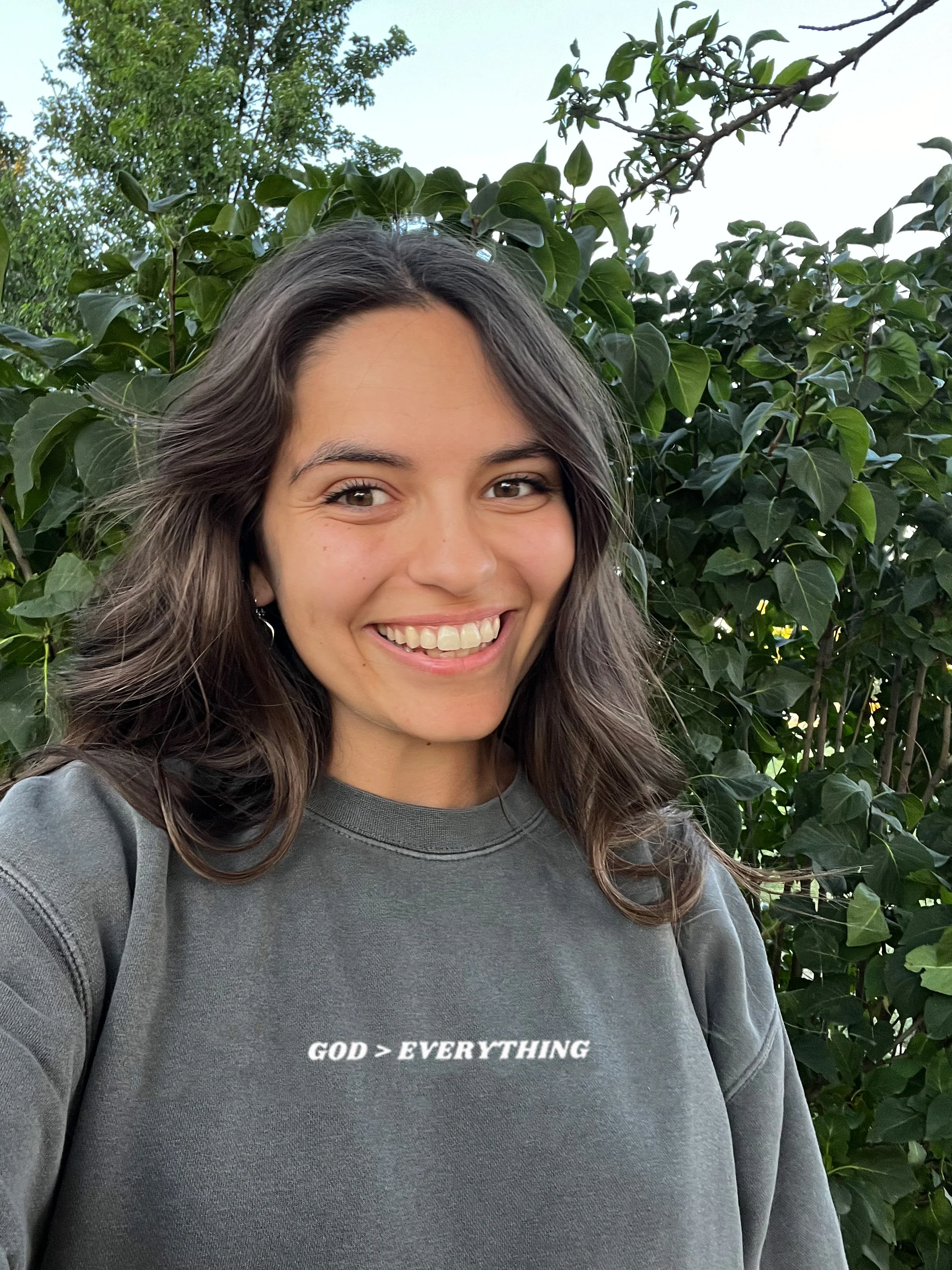 GOD IS GREATER THAN EVERYTHING UNISEX SWEATSHIRT