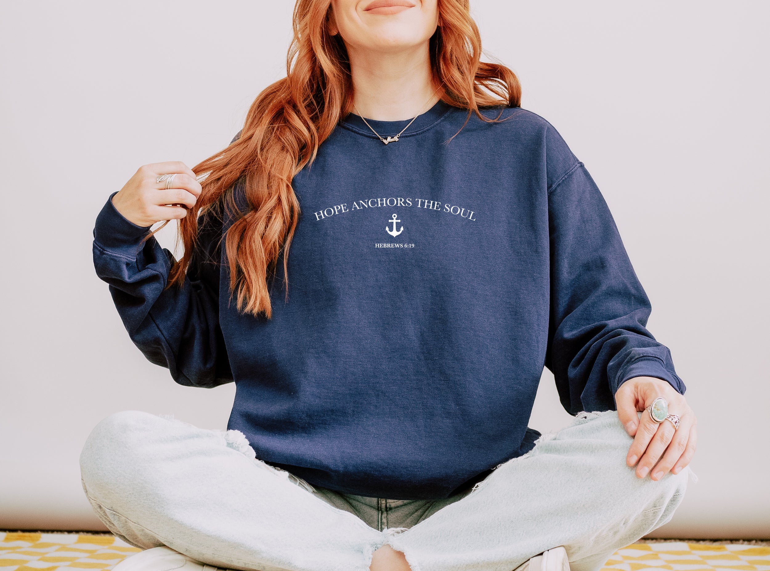 HOPE ANCHORS THE SOUL UNISEX SWEATSHIRT - Image 2