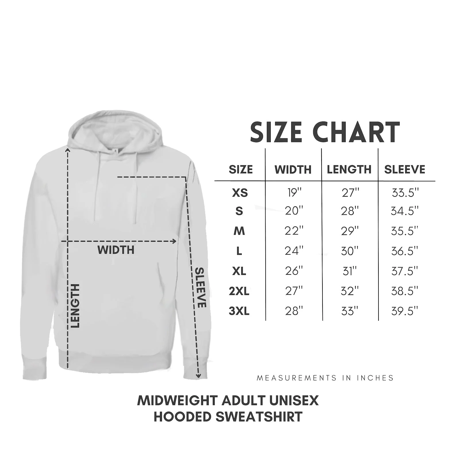 CHOSEN UNISEX HEATHER GREY HOODIE (PUFFED DESIGN) - Image 3
