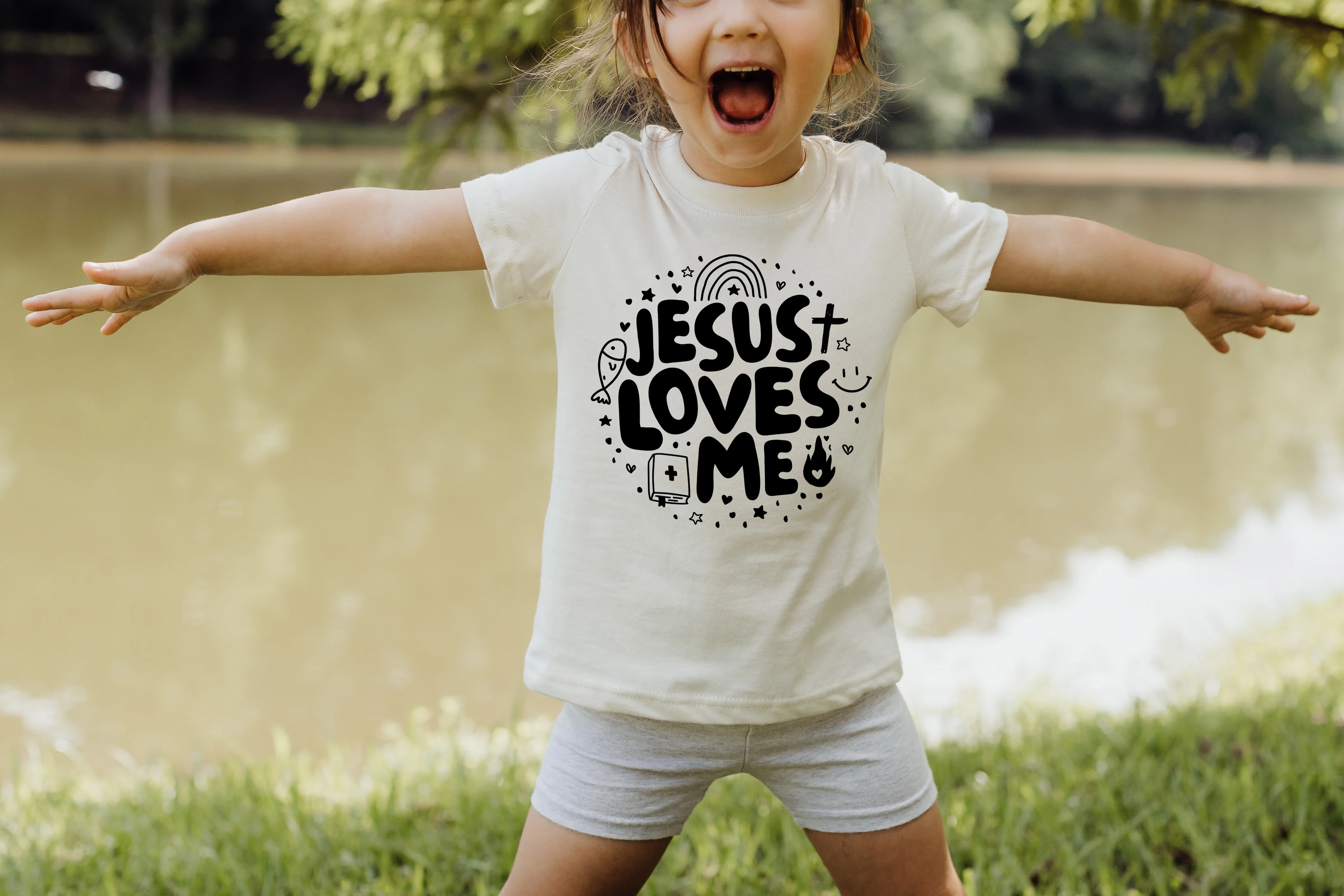 JESUS LOVES ME TODDLER TEE