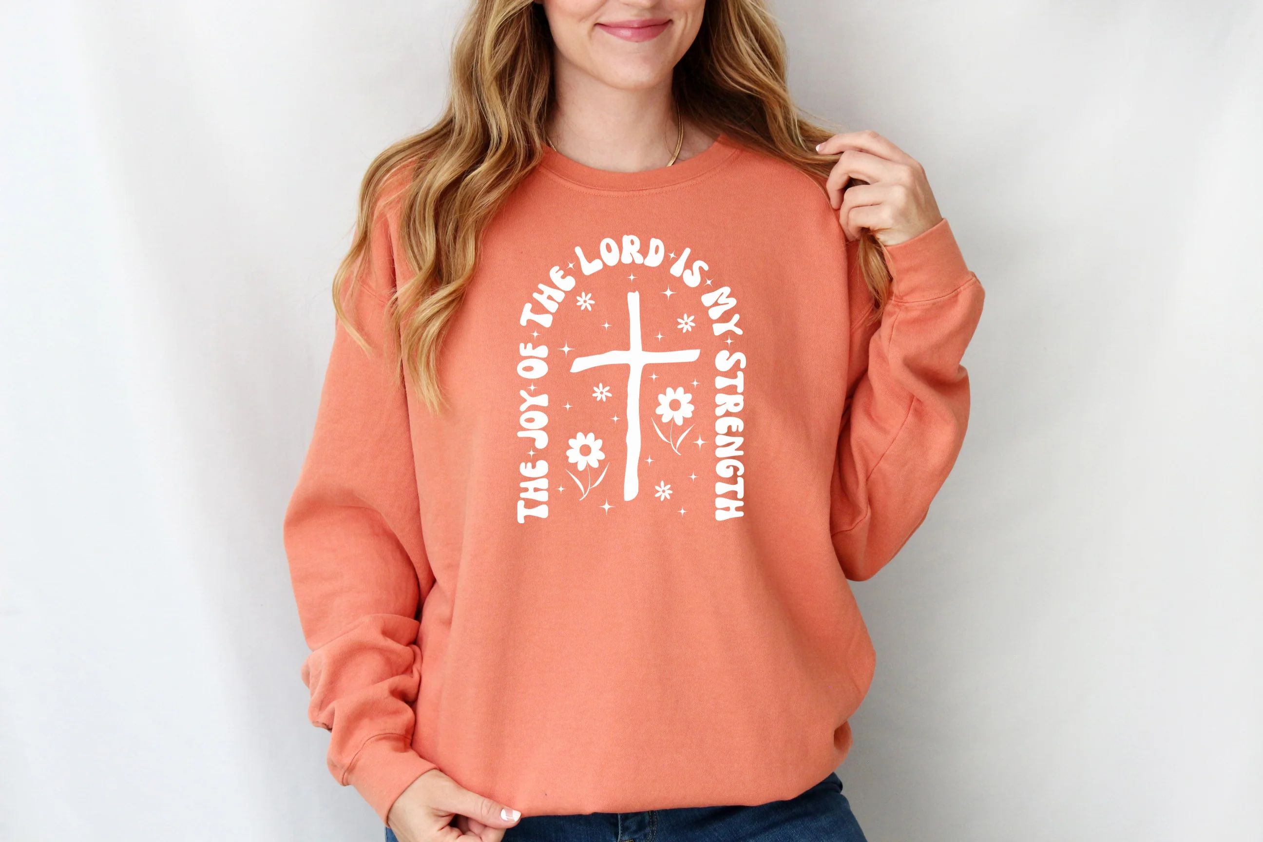THE JOY OF THE LORD IS MY STRENGTH UNISEX SWEATSHIRT