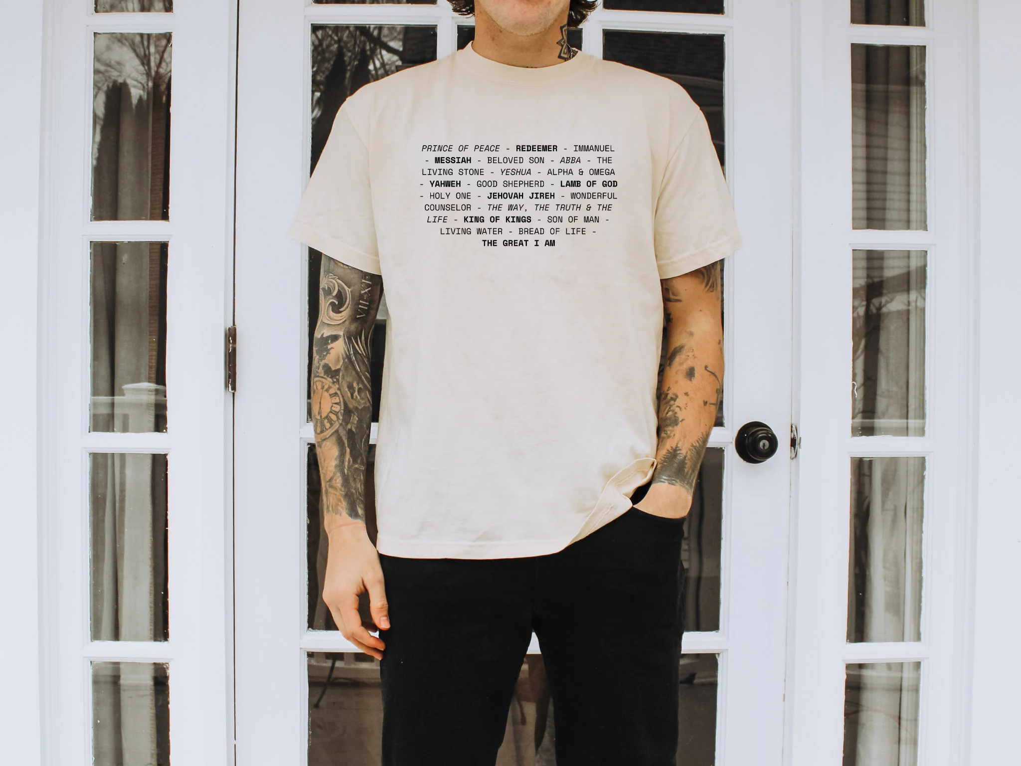 THE MANY NAMES OF JESUS UNISEX TEE - Image 2